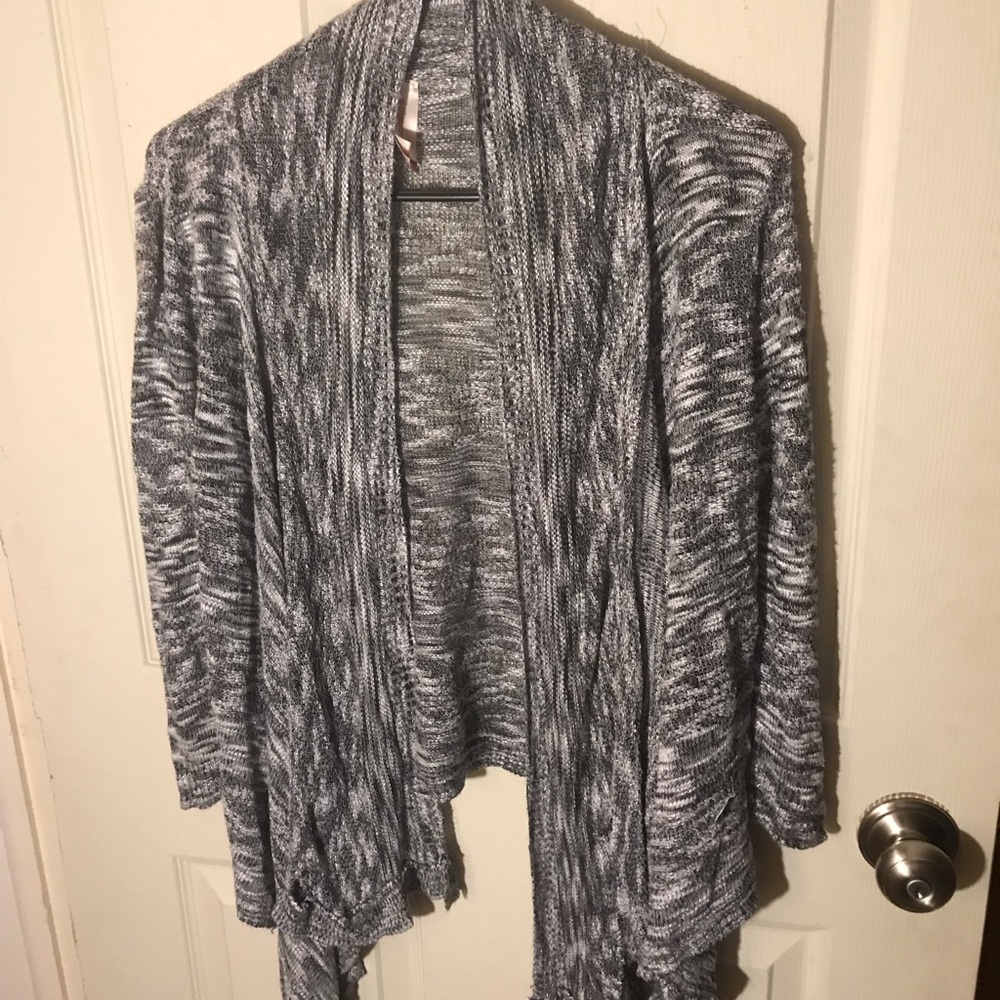 Gray cardigan